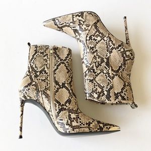 Steve Madden Snakeskin Heeled Boots